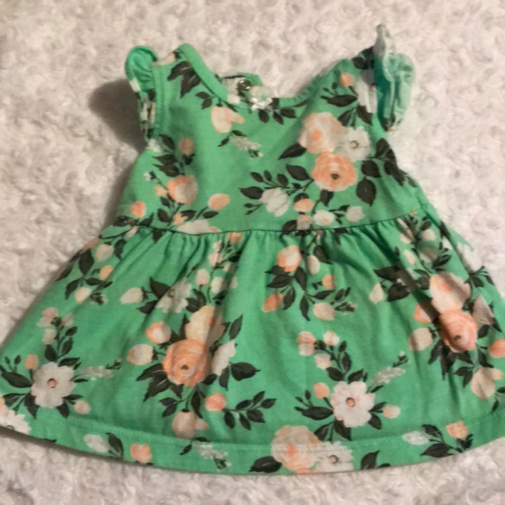 LIKE NEW Mint green / floral print top/dress